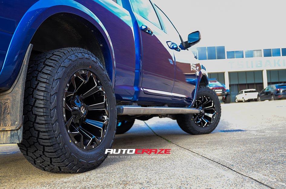 DODGE RAM ASSAULT GLOSS BLACK MILLED ACCENTS
